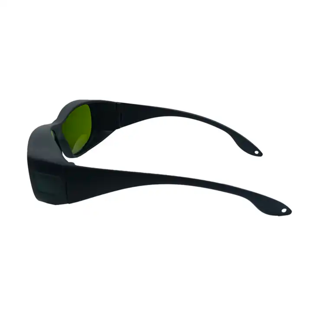 YAG OD5+ 1064-1100nm laser protective glasses for technician, black frame with side protection